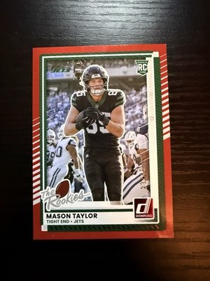 Mason Taylor 2025 Panini Donruss The Rookies & Highlights NFL #DRH-6 RED /49