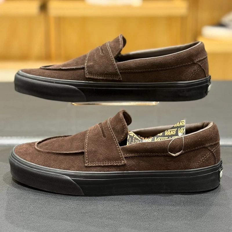 Vans Loafer 53 Suede VN000Z0GBRO Brown Mens Womens Daily Shoes