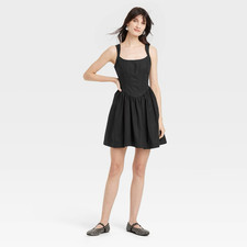 Women's Corset Mini Dress - A New Day - Black - XL - P7