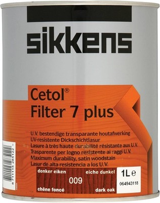 SIKKENS CETOL FILTER 7 PLUS | PREMIUM HOLZLASUR & FINISH AUSSEN | 1L
