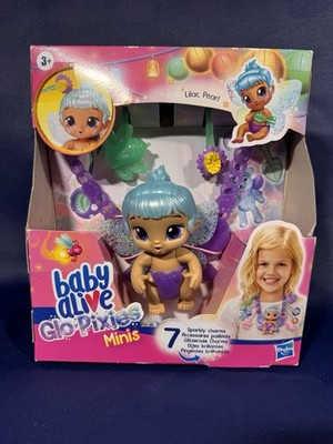 Baby Alive Glo Pixies Minis Lilac Pearl Necklace Set with Seven Charms Wearable
