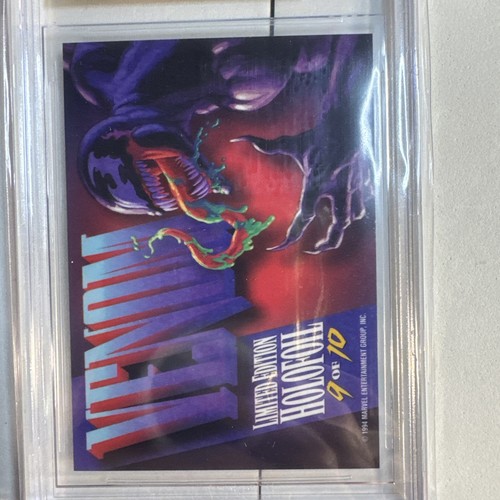 VENOM 1994 Marvel Masterpieces ARGENTO HOLOFOIL #9 BGS Gemma Mint 9,5 Beckett - Foto 9 di 9
