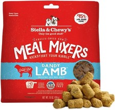 STELLA  CHEWY'S Freeze-Dried Raw LAMB Meal Mixers DOG FOOD Topper 18 Oz BB 2/27