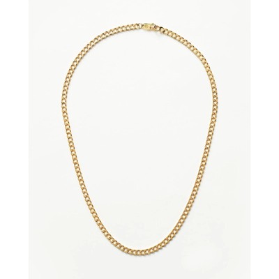 EUC Missoma x Lucy Williams Flat Curb Chain Necklace 18k Gold Vermeil Layering