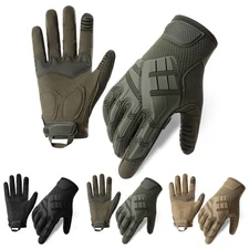 Tactical Gloves Touch Screen Rubber Guard Paintball Security Patrol Duty Gear
