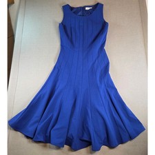 Calvin Klein Blue Fit & Flare Dress Women’s Size 2 Sleeveless Lined Cocktail