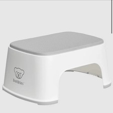Black White BabyBj rn Step Stool.