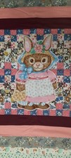 Bunny baby blanket. measures 31" x 33". All new Vintage Hallmark bunny applique
