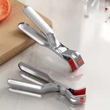 Stainless Steel Plate Gripper Clips Tongs Clamp Holder For Moving Hot Bowls