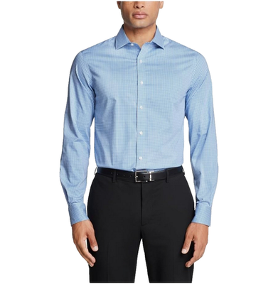 #ad Tommy Hilfiger Men#x27;s TH Regular Fit Dress Shirt TH Sky Blue 15 ½ x 32 33 $28.79