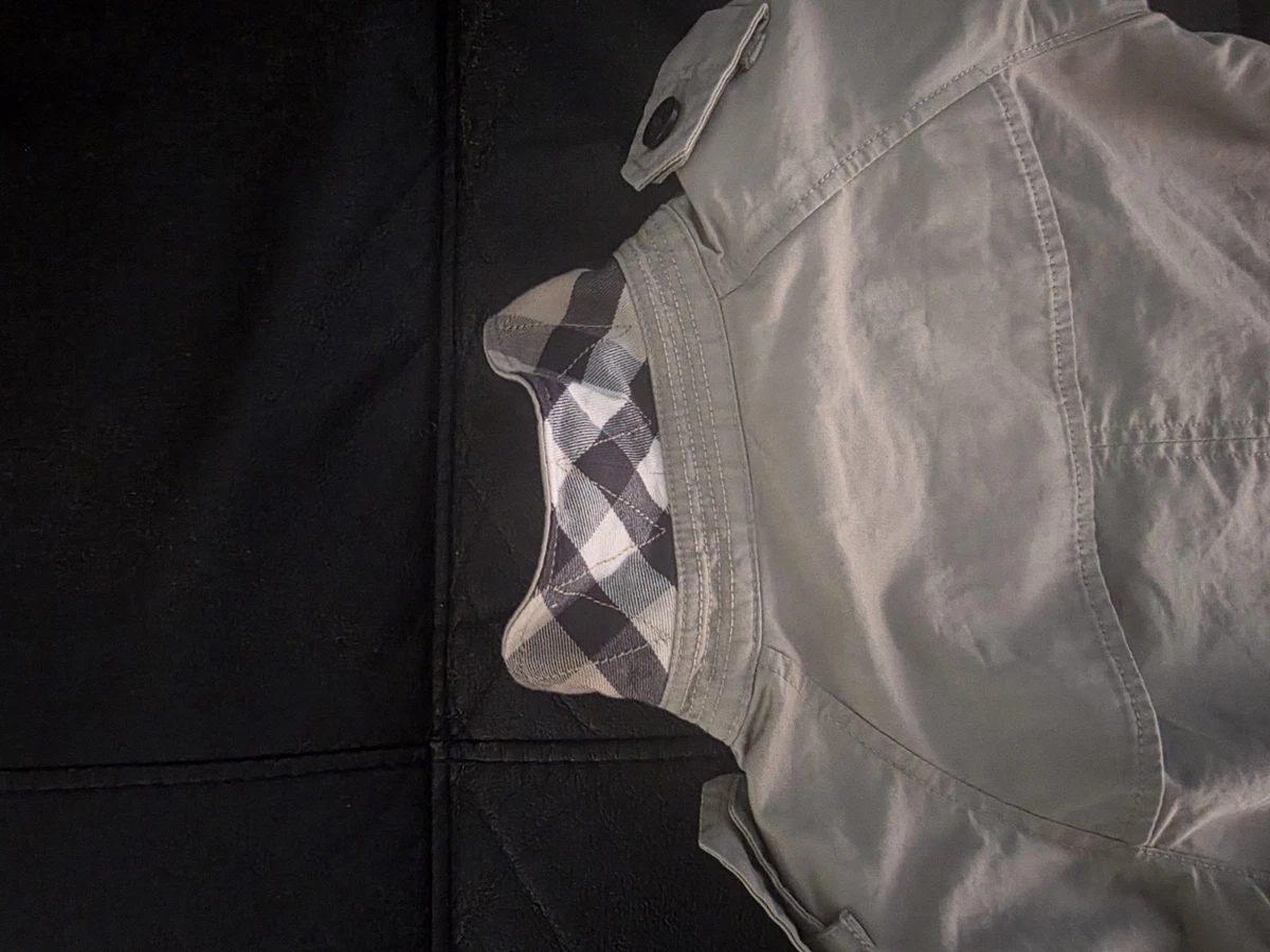Gabardina Burberry beige con cinturón doble botonadura, forrada de sarga de algodón EE. UU. 3