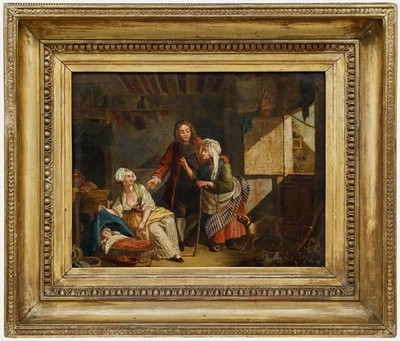 Öl Aus Dem 19. Jahrhundert   The Fortune Teller