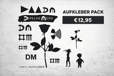 Depeche Mode Aufkleber Sticker Set 22x30cm alle Aufkleber Konturgeschnitten