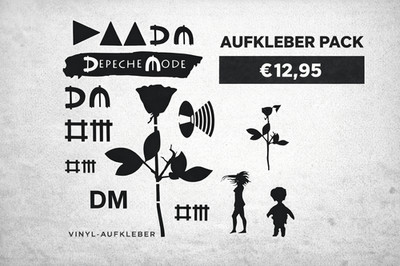 Depeche Mode Aufkleber Sticker Set 22x30cm alle Aufkleber Konturgeschnitten