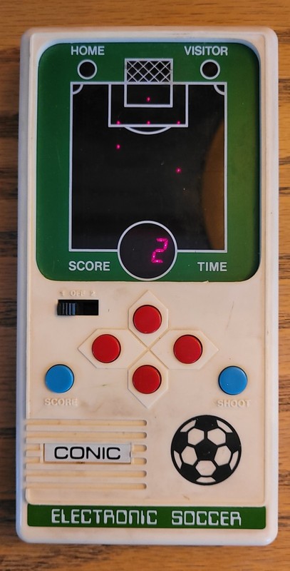 Vintage 1979 Conic Electronic Handheld Soccer Game Model 03031 Made  Hong Kong.