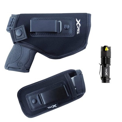 TacX Pro Gear Universal IWB Holster Bundle | Concealed Carry One Size, Black 