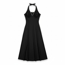 90s Vintage Black Dress 9 Juniors LBD Goth Witchy Party Hoco