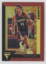 2020-21 Panini Flux Red Prizm Trae Young #1 0o6v