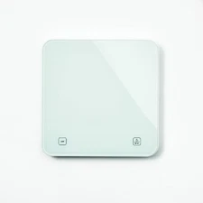 Figmint 11lb Digital Kitchen Scale, White, Touch Controls, 1-Yr Warranty