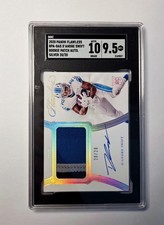 2020 D'Andre Swift Panini Flawless Silver Rookie Patch Auto SGC 9.5 RPA /20