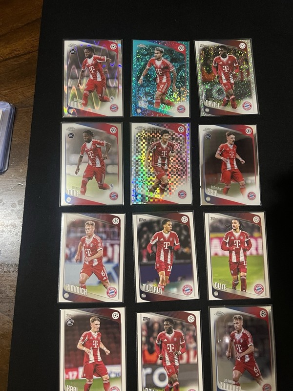 2025-26 Topps Chrome Bayern Munich Lot Musiala Diaz /299 RC Refractors