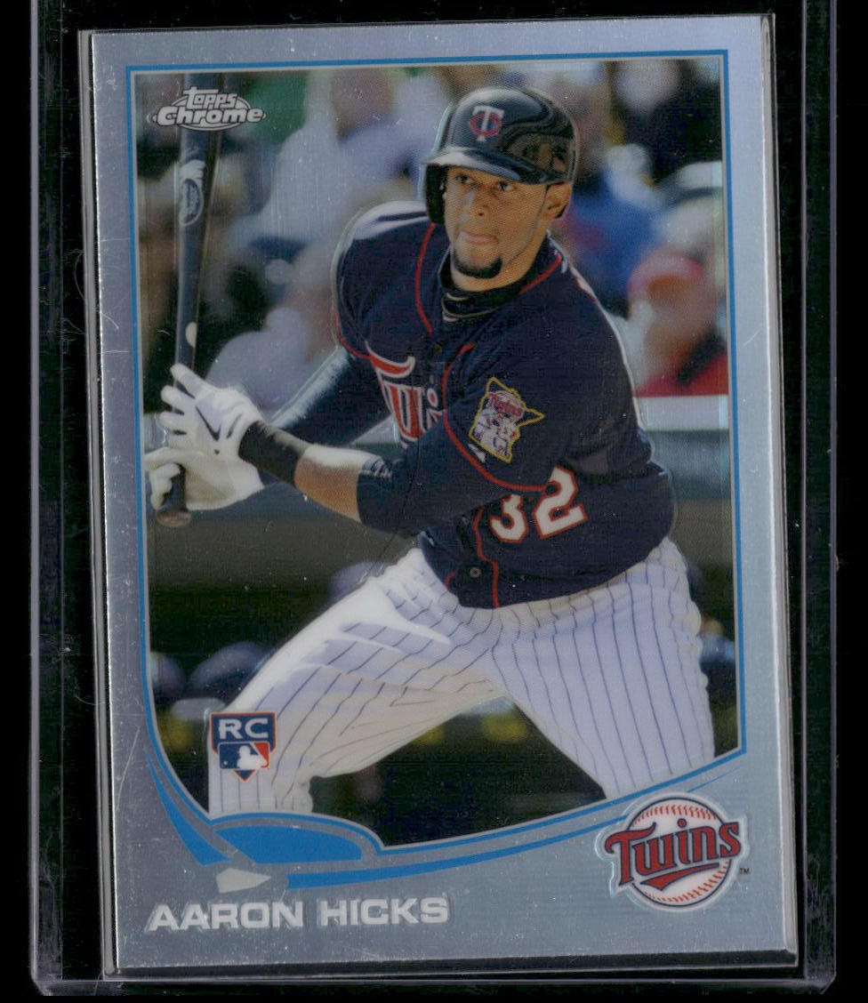 2013 Topps Chrome #179 Aaron Hicks Refractors Minnesota Twins Rookie