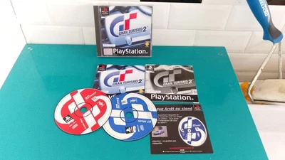 Jeu Gran Turismo 2 PS1 Complet - Bon état, Boîte, Notice, Disque Fonctionnel