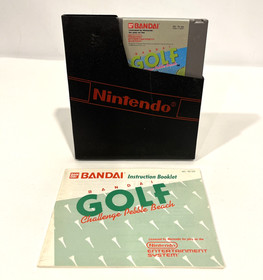 BANDAI GOLF CHALLENGE PEBBLE BEACH NES NINTENDO GAME CARTRIDGE & BOOKLET 1989