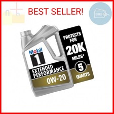 Mobil 1 Extended Performance Full Synthetic Motor Oil 0W-20, 5 Quart 36.10 per gallon