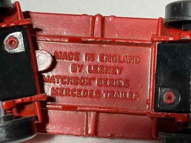 Lesney Matchbox Mercedes Trailer, Red, 1/64 - Image 3 of 3