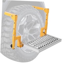 Heavy Duty Folding Tire Step for Truck, Upgraded Adjustable Tire Step 