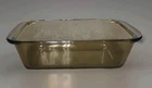 Pyrex 213 Amber Loaf Pan 8.5x4.5" VTG Glass Bread Baking Dish 1.5 qt USA EUC