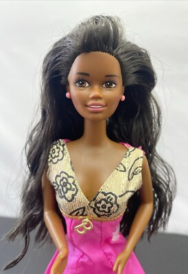 Vintage African American BARBIE Christie Doll MATTEL 1987 Pink