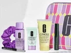 Clinique 7 Pcs Gift Set Moisturizing Lotion Soap Quickliner Skincare + Makeup