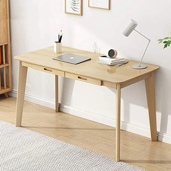 Wood Workbench Desk with Drawer Computer Desk PC Laptop Study Table Workstation