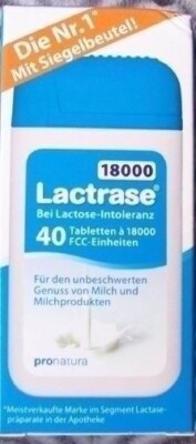 Lactrase 18000 FCC 80T (vorher2* 40)Lactase 18.000 praktische Spenderpackung pf