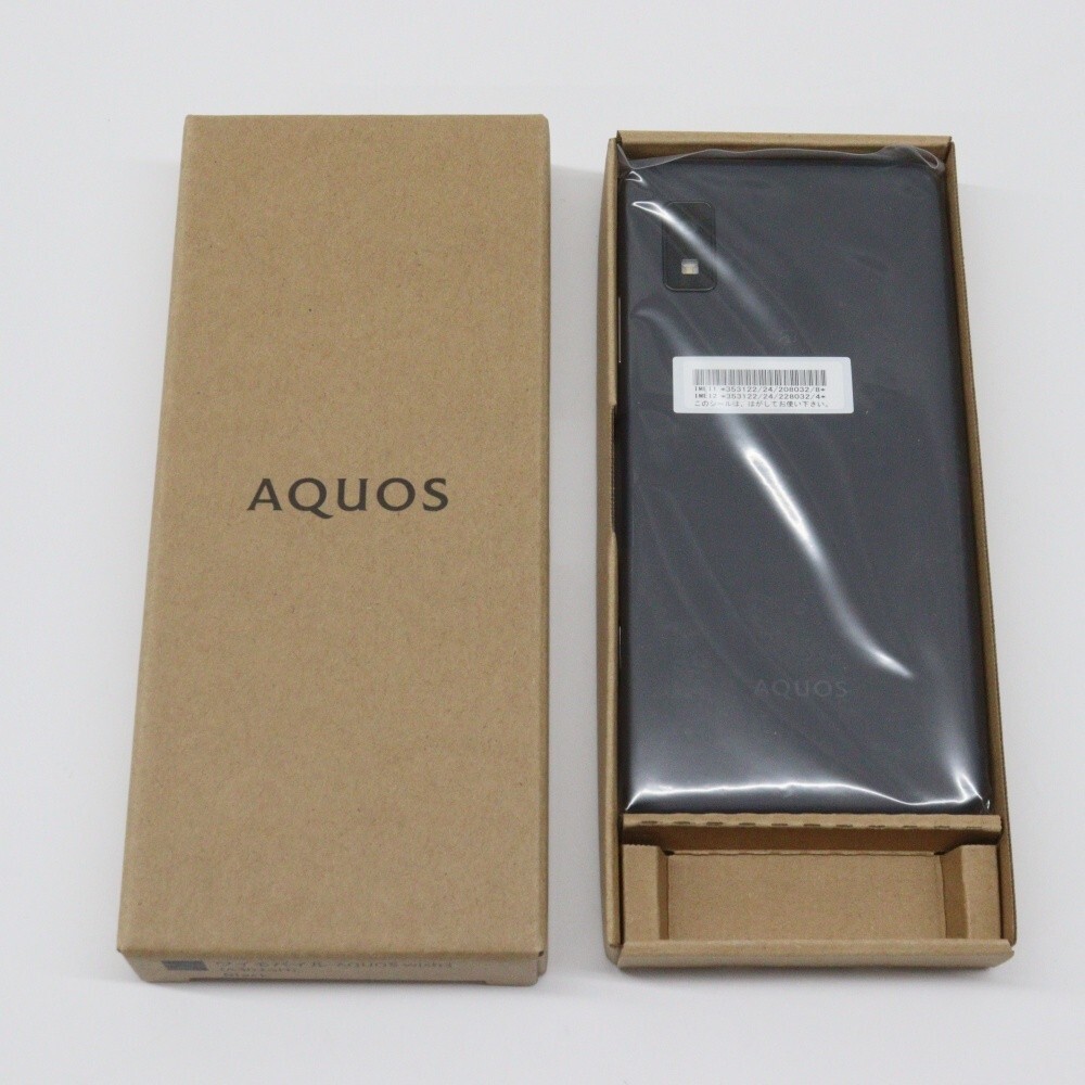 AQUOS wish3 A302SH / SHARP ブラック/64GB SHARP AQUOS wish3 A302SH ブラック 5G 4GB/64GB SIMロック解除