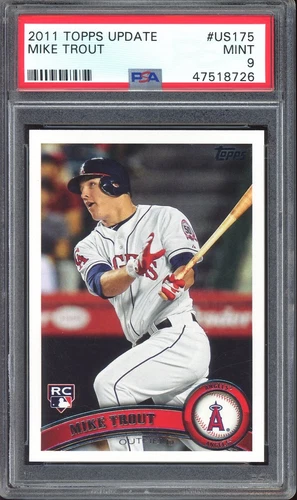2011 Topps Update RC #US175 Mike Trout PSA 9