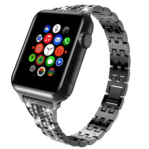 Armband + Bling Case für Apple Watch 10 9 8 7 6 5 iWatch 49mm Edelstahlband - Bild 7 von 43