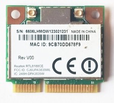 TOSHIBA SATELLITE C670 D WIRELESS WIFI NETWORK CARD