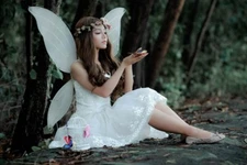 Digital Image Picture Photo Pic Wallpaper Background Beautiful Fairy Angel Woman