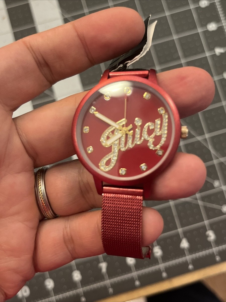 Juicy Couture Black Label Red Watch - NIB needs new battery display picture 2