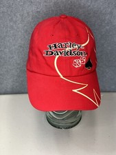 Harley Davidson ACE Las Vegas dice spade Strapback Hat - Adjustable cotton Back