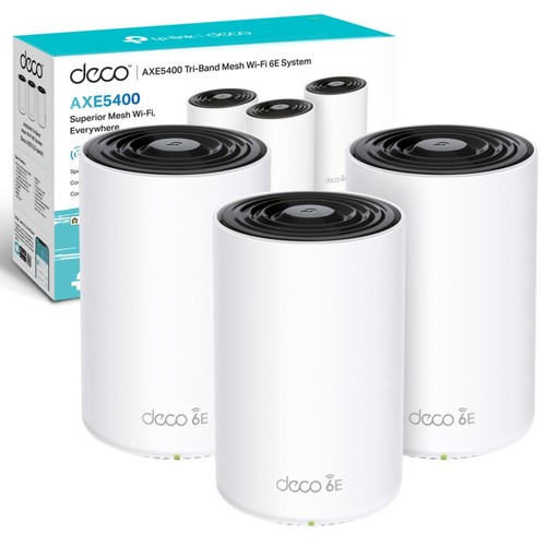 TP-Link Deco XE75 AXE5400 Whole Home Mesh Wi-Fi 6E System, Tri-Band, Gigabit ...