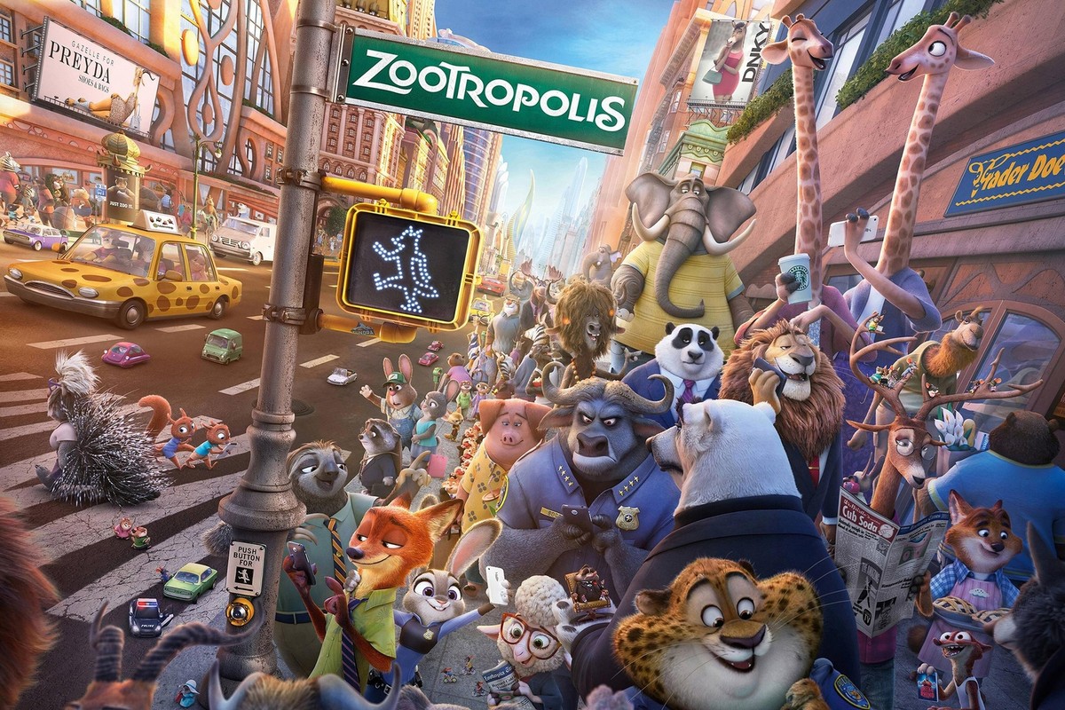 Zootopia Movie Animals Art Wall Indoor Room Outdoor Poster