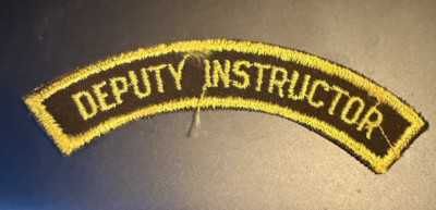 Instructor Rocker Sheriff's Department, Deputy Instructor Rocker Patch | eBay