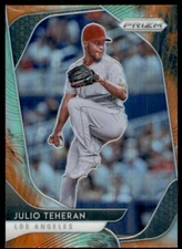 2020 Panini Prizm Cosmic Haze Prizm Julio Teheran Los Angeles Angels #42