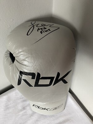 aqib fiaz signierter Reebok Boxkampfhandschuh **MIT GENAUEM NACHWEIS**