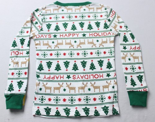 Carter's Kids 2-Piece Fair Isle Snug Fit Cotton Pajama Set MP9 Green/Red Size 4 - Picture 8 of 8