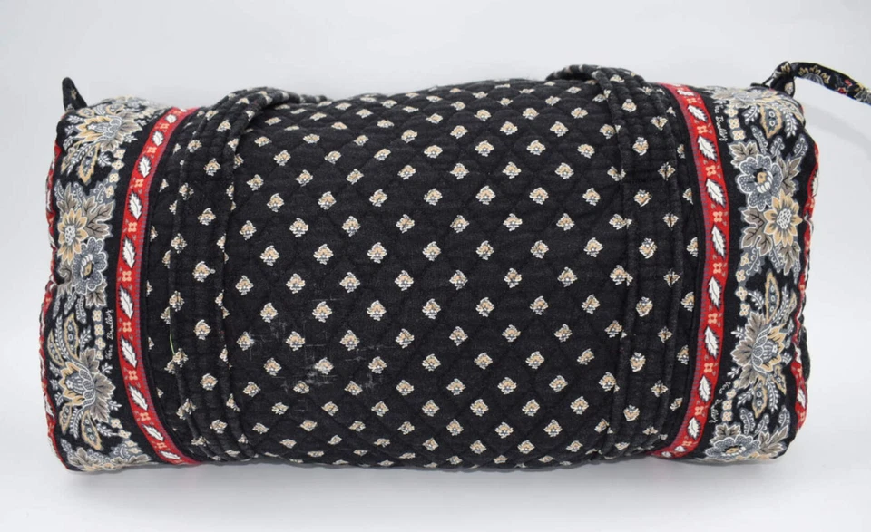 Vera Bradley Medium Duffel Bag in "Classic Black" Pattern - Image 2 of 4